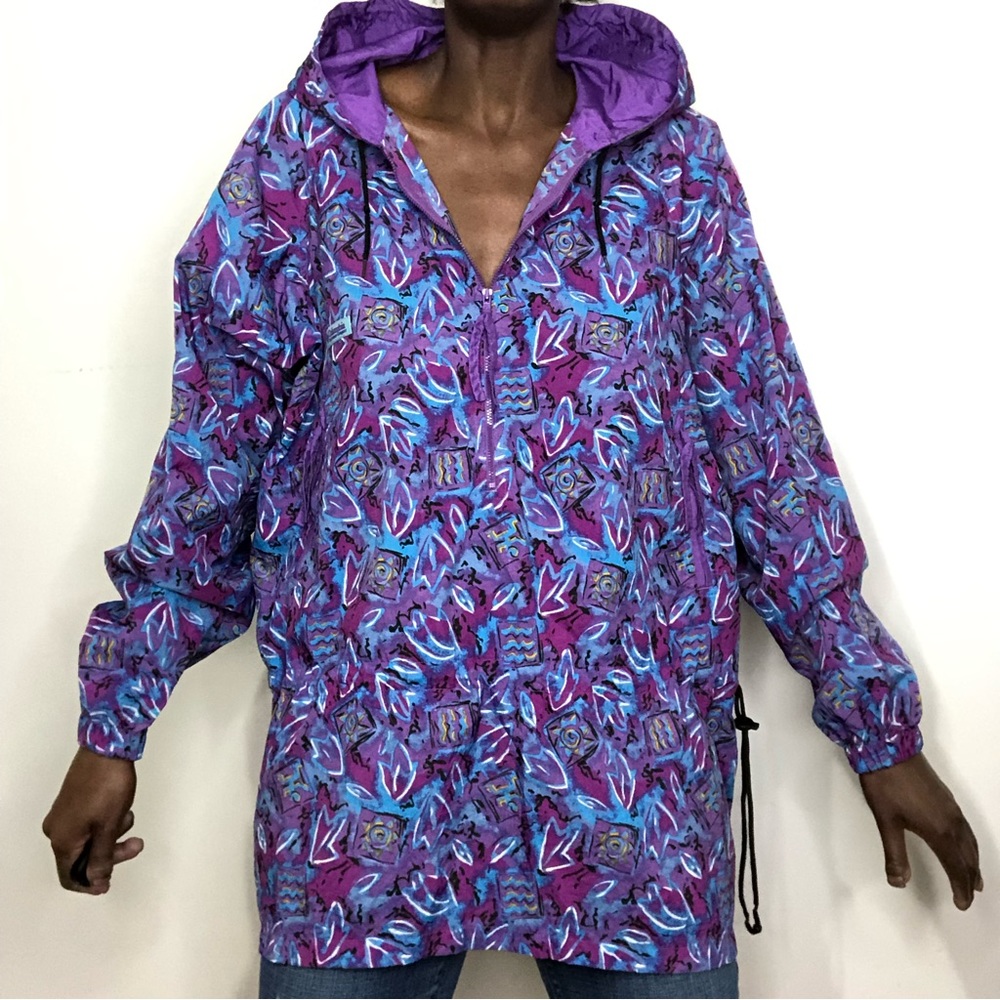 VINTAGE | COLUMBIA SPORTSWEAR Graphic Print Nylon Windbreaker - Picture 7 of 10